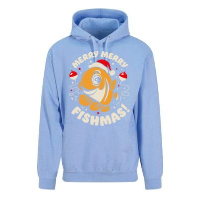 Merry Fishmas Gift Unisex Surf Hoodie