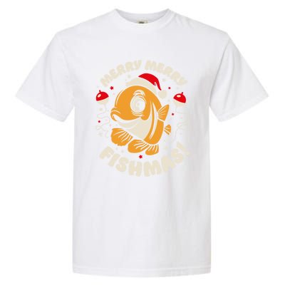 Merry Fishmas Gift Garment-Dyed Heavyweight T-Shirt