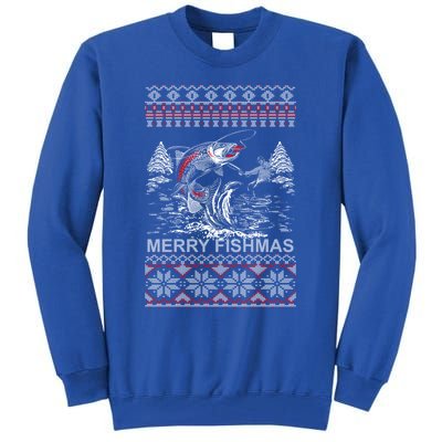 Merry Fishmas Gift Tall Sweatshirt