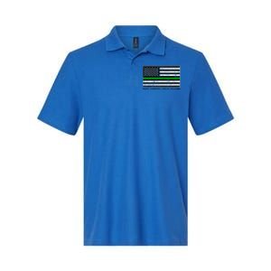 Make Farmers Great Again Tractor Us Flag Green Line Gift Softstyle Adult Sport Polo