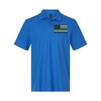 Make Farmers Great Again Tractor Us Flag Green Line Gift Softstyle Adult Sport Polo