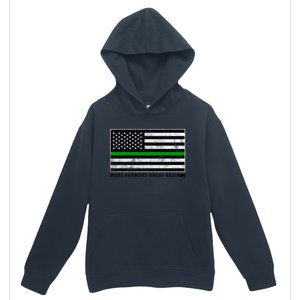 Make Farmers Great Again Tractor Us Flag Green Line Gift Urban Pullover Hoodie