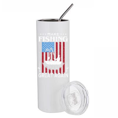 Make Fishing Great Again Cute Gift Stainless Steel Tumbler