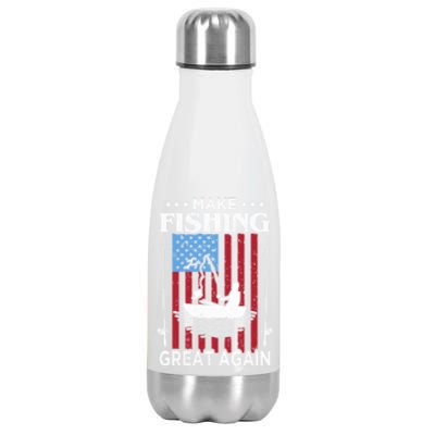 Make Fishing Great Again Cute Gift Stainless Steel Insulated Water Bottle