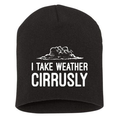 Meteorologist Funny Gift For Kids Men Women Weather Meteorology Short Acrylic Beanie