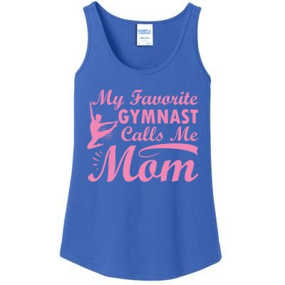 My Favorite Gymnast Calls Me Mom Gymnastic Dog Lover Cute Gift Ladies Essential Tank