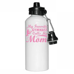 My Favorite Gymnast Calls Me Mom Gymnastic Dog Lover Cute Gift Aluminum Water Bottle