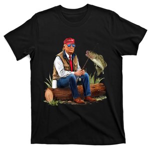 Make Fishing Great Again Funny Bass Fishing Humor Trump T-Shirt