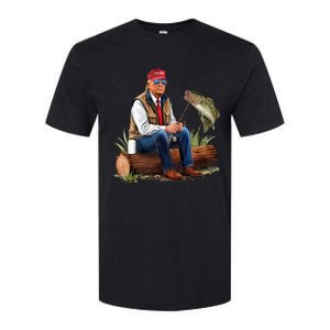 Make Fishing Great Again Funny Bass Fishing Humor Trump Softstyle CVC T-Shirt