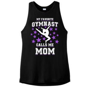 My Favorite Gymnast Calls Me Mom Gift Gymnastics Mom Gift Ladies PosiCharge Tri-Blend Wicking Tank