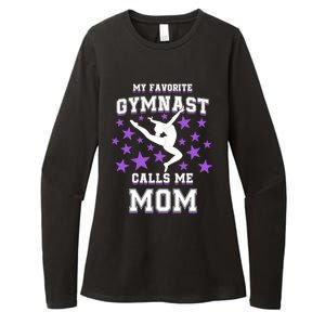 My Favorite Gymnast Calls Me Mom Gift Gymnastics Mom Gift Womens CVC Long Sleeve Shirt