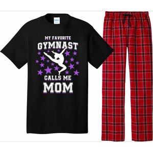 My Favorite Gymnast Calls Me Mom Gift Gymnastics Mom Gift Pajama Set