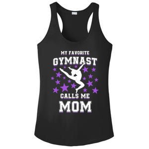 My Favorite Gymnast Calls Me Mom Gift Gymnastics Mom Gift Ladies PosiCharge Competitor Racerback Tank