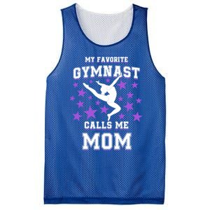 My Favorite Gymnast Calls Me Mom Gift Gymnastics Mom Gift Mesh Reversible Basketball Jersey Tank