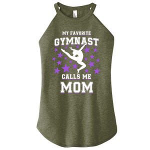 My Favorite Gymnast Calls Me Mom Gift Gymnastics Mom Gift Women's Perfect Tri Rocker Tank