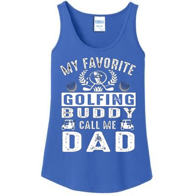 My Favorite Golfing Buddies Call Me Dad FatherS Day Gift Ladies Essential Tank