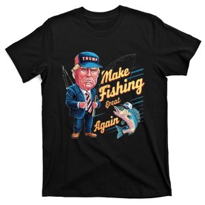 Make Fishing Great Again Trump Funny Fisherman Angler T-Shirt