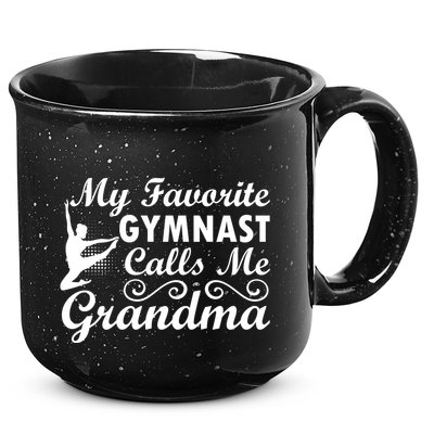 My Favorite Gymnast Calls Me Grandma Gymnastic Dog Lover Gift 15oz Campfire Ceramic Mug