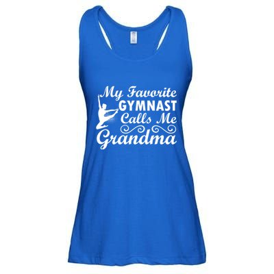 My Favorite Gymnast Calls Me Grandma Gymnastic Dog Lover Gift Ladies Essential Flowy Tank