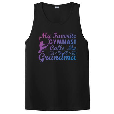 My Favorite Gymnast Calls Me Grandma Gymnastic Dog Lover Gift PosiCharge Competitor Tank