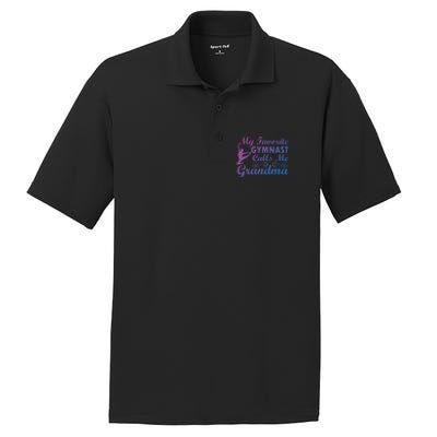 My Favorite Gymnast Calls Me Grandma Gymnastic Dog Lover Gift PosiCharge RacerMesh Polo