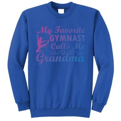 My Favorite Gymnast Calls Me Grandma Gymnastic Dog Lover Gift Sweatshirt