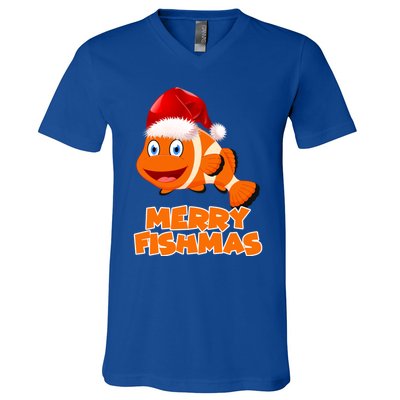 Merry Fishmas Gift V-Neck T-Shirt