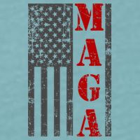 Maga Flag Gray And Red Distressed American Flag Sueded Cloud Jersey T-Shirt