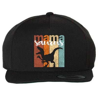 Mamasaurus Family Gift Vintage Gift Wool Snapback Cap