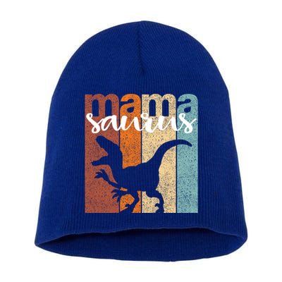 Mamasaurus Family Gift Vintage Gift Short Acrylic Beanie