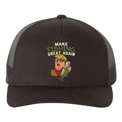 Make Fishing Great Again Trump Funny Fisherman Angler Yupoong Adult 5-Panel Trucker Hat