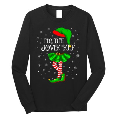 Matching Family Group I'm The Jovie Elf Christmas Long Sleeve Shirt