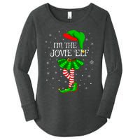 Matching Family Group I'm The Jovie Elf Christmas Women's Perfect Tri Tunic Long Sleeve Shirt