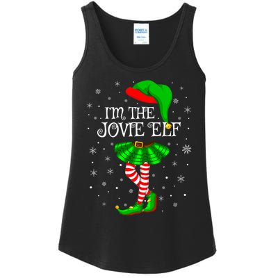 Matching Family Group I'm The Jovie Elf Christmas Ladies Essential Tank