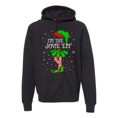 Matching Family Group I'm The Jovie Elf Christmas Premium Hoodie