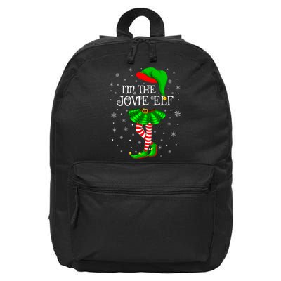 Matching Family Group I'm The Jovie Elf Christmas 16 in Basic Backpack