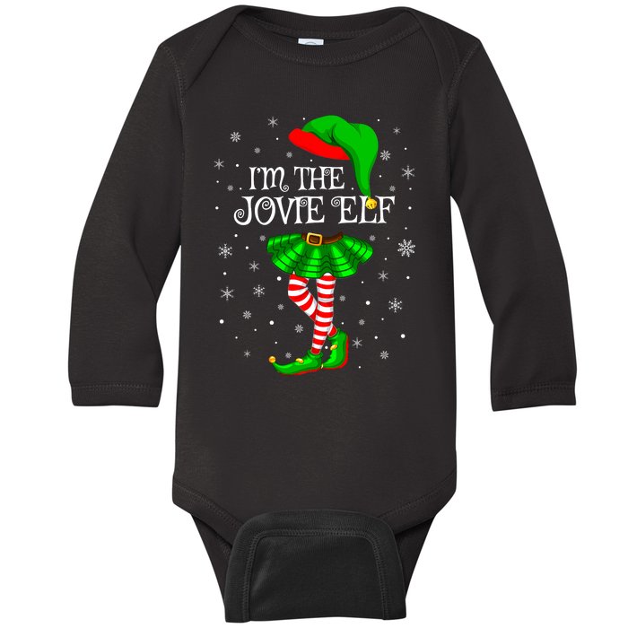 Matching Family Group I'm The Jovie Elf Christmas Baby Long Sleeve Bodysuit