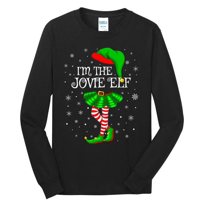 Matching Family Group I'm The Jovie Elf Christmas Tall Long Sleeve T-Shirt