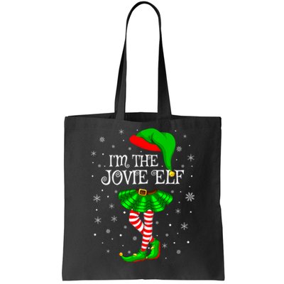 Matching Family Group I'm The Jovie Elf Christmas Tote Bag