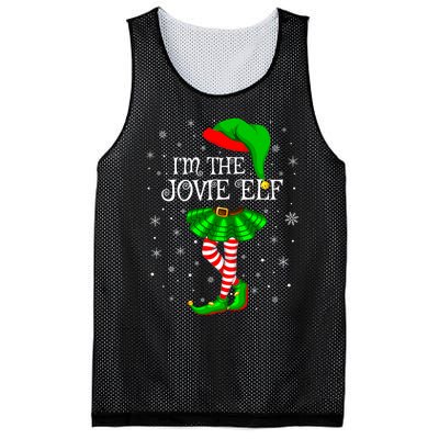 Matching Family Group I'm The Jovie Elf Christmas Mesh Reversible Basketball Jersey Tank