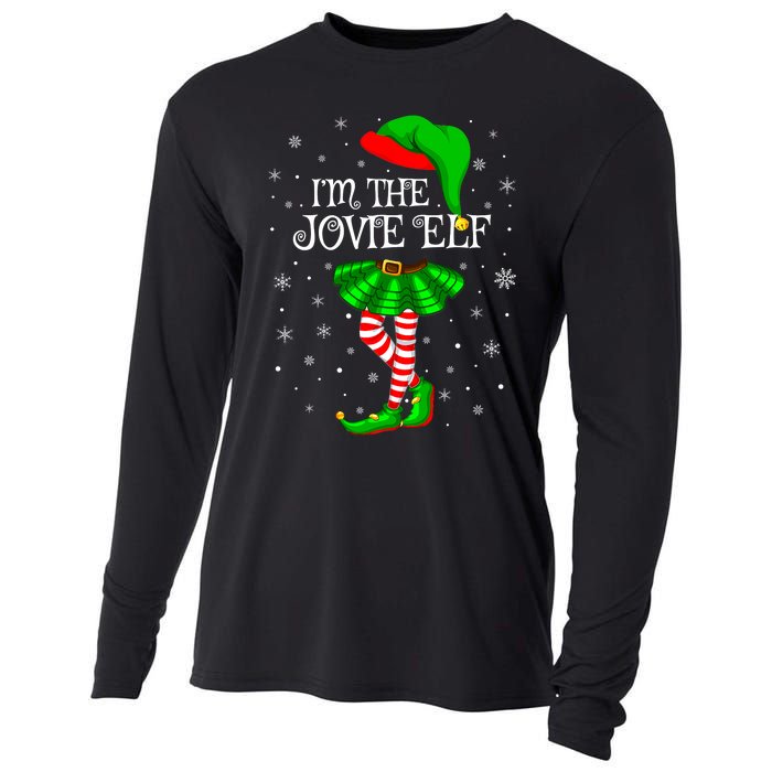 Matching Family Group I'm The Jovie Elf Christmas Cooling Performance Long Sleeve Crew