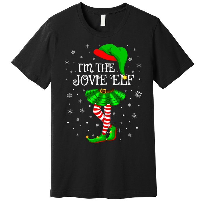 Matching Family Group I'm The Jovie Elf Christmas Premium T-Shirt