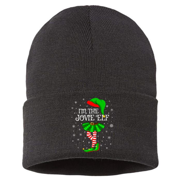 Matching Family Group I'm The Jovie Elf Christmas Sustainable Knit Beanie