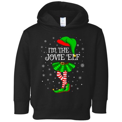 Matching Family Group I'm The Jovie Elf Christmas Toddler Hoodie