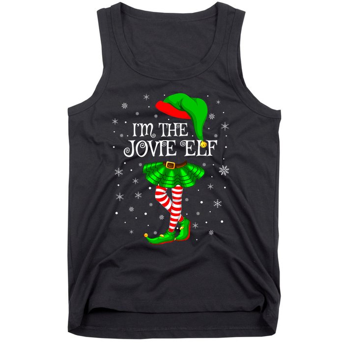 Matching Family Group I'm The Jovie Elf Christmas Tank Top