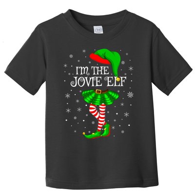 Matching Family Group I'm The Jovie Elf Christmas Toddler T-Shirt