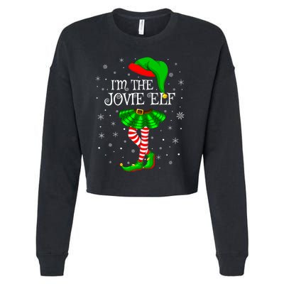 Matching Family Group I'm The Jovie Elf Christmas Cropped Pullover Crew