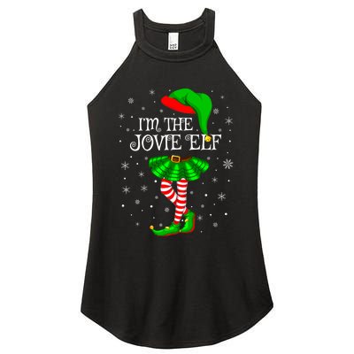 Matching Family Group I'm The Jovie Elf Christmas Women's Perfect Tri Rocker Tank