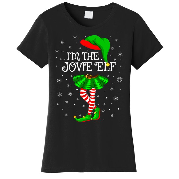 Matching Family Group I'm The Jovie Elf Christmas Women's T-Shirt