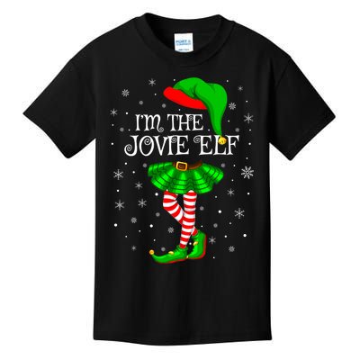 Matching Family Group I'm The Jovie Elf Christmas Kids T-Shirt